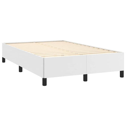 Giroletto Molle con Materasso e LED Bianco 120x190cm Similpelle