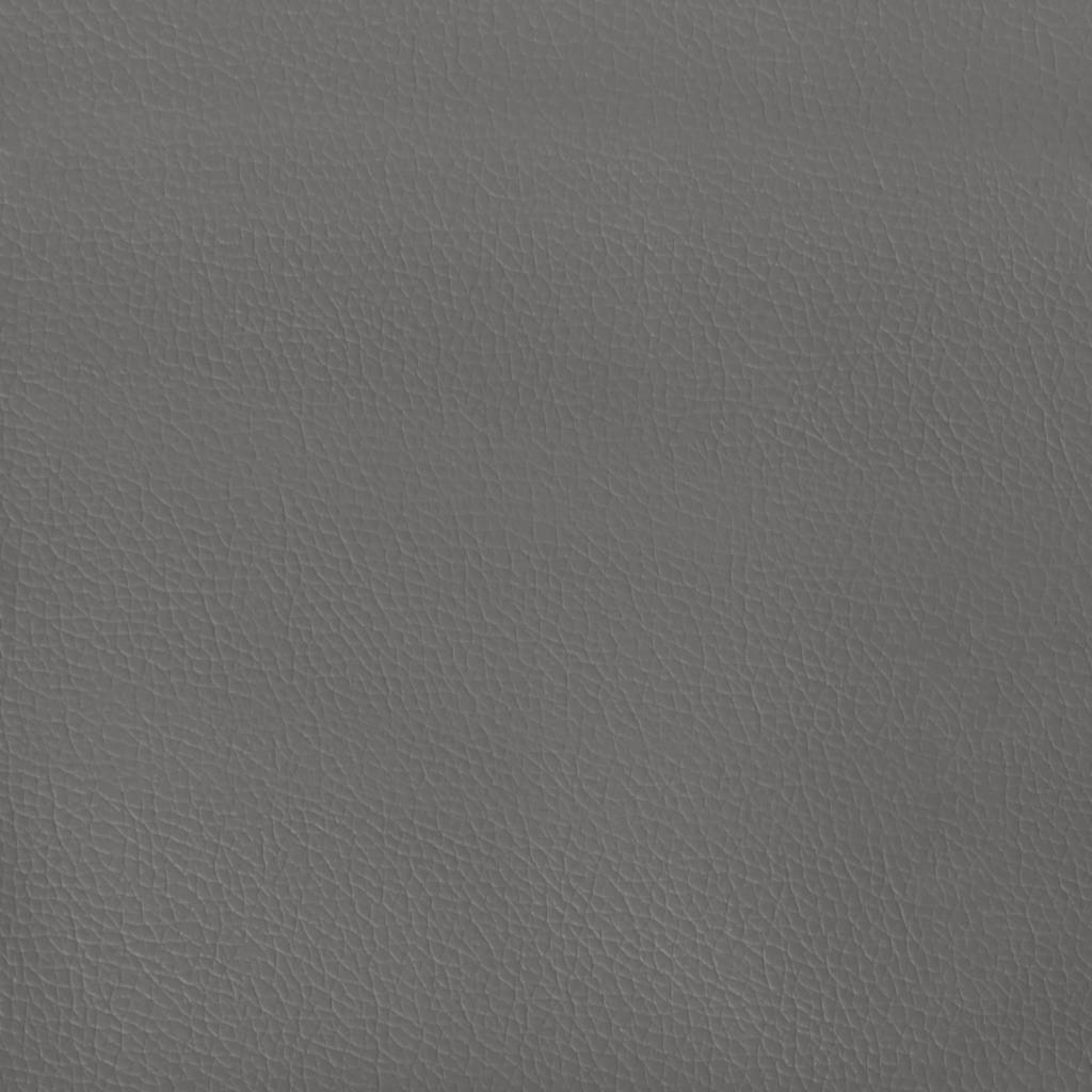 Giroletto Molle con Materasso e LED Grigio 120x190cm Similpelle | homemem39