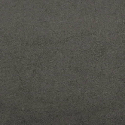 Letto a Molle Materasso e LED Grigio Scuro 120x190cm in Velluto | homemem39