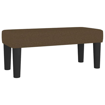 Giroletto a Molle con Materasso Marrone Scuro 120x190cm Tessuto | homemem39
