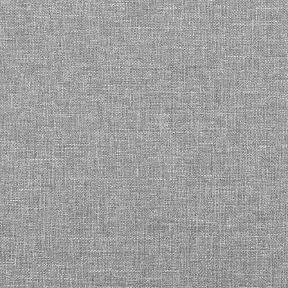 Giroletto a Molle con Materasso Grigio Chiaro 120x190cm Tessuto - homemem39