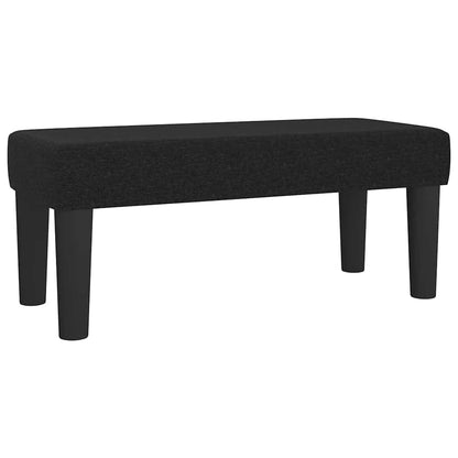 Giroletto a Molle con Materasso Nero 120x190 cm in Tessuto