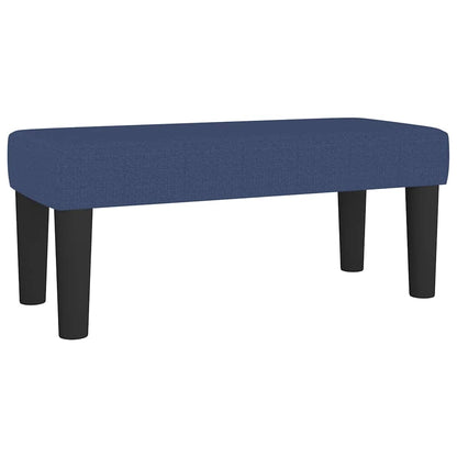 Giroletto a Molle con Materasso Blu 120x190 cm in Tessuto