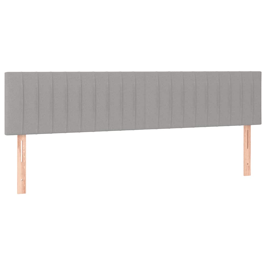Giroletto a Molle con Materasso Grigio Chiaro 120x190cm Tessuto | homemem39