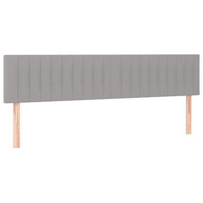 Giroletto a Molle con Materasso Grigio Chiaro 120x190cm Tessuto | homemem39