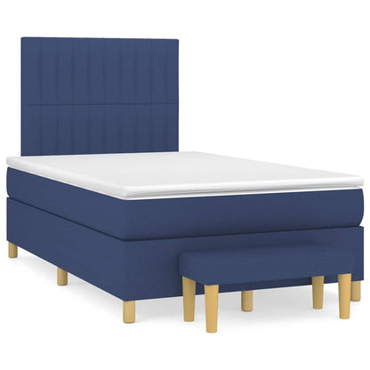 Giroletto a Molle con Materasso Blu 120x190 cm in Tessuto | homemem39