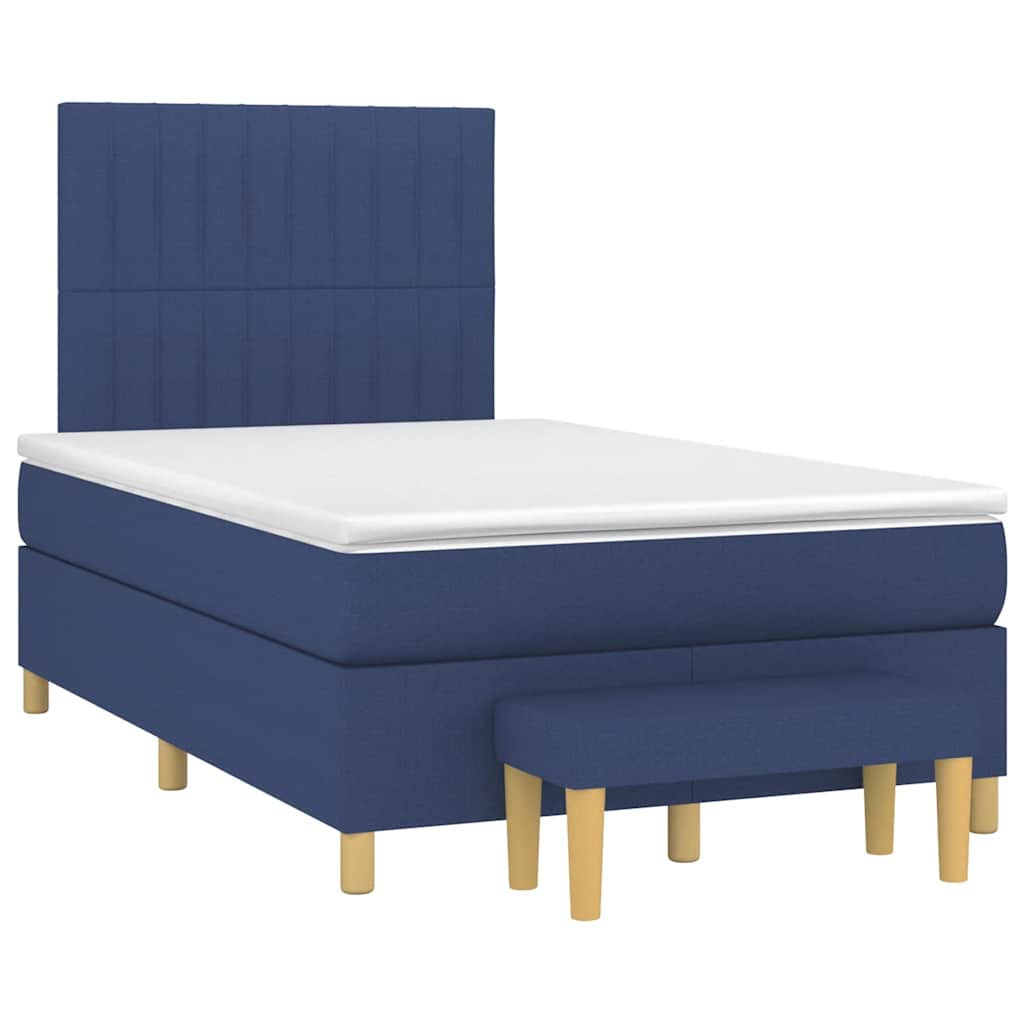 Giroletto a Molle con Materasso Blu 120x190 cm in Tessuto | homemem39