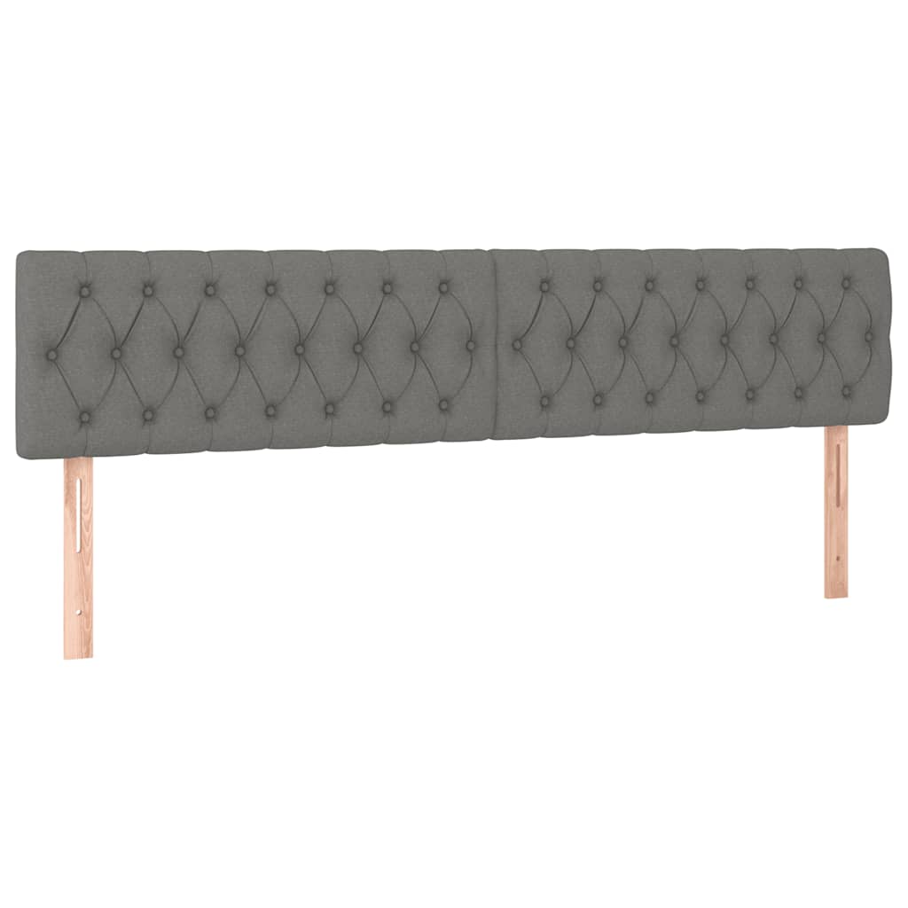 Giroletto a Molle con Materasso Grigio Scuro 120x190cm Tessuto | homemem39