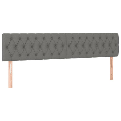 Giroletto a Molle con Materasso Grigio Scuro 120x190cm Tessuto | homemem39
