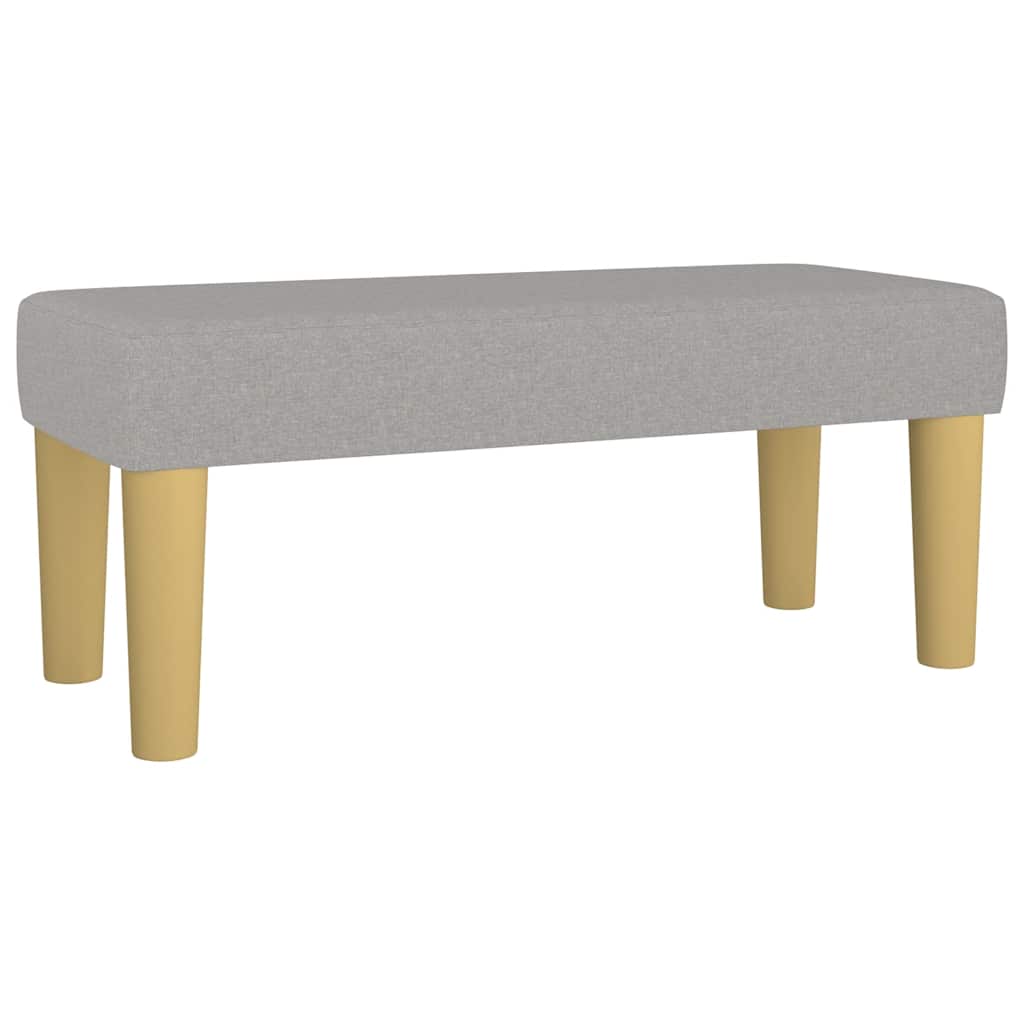 Giroletto a Molle con Materasso Grigio Chiaro 120x190cm Tessuto | homemem39