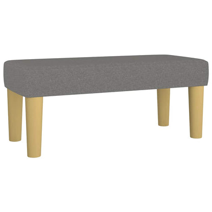 Giroletto a Molle con Materasso Grigio Scuro 120x190cm Tessuto | homemem39