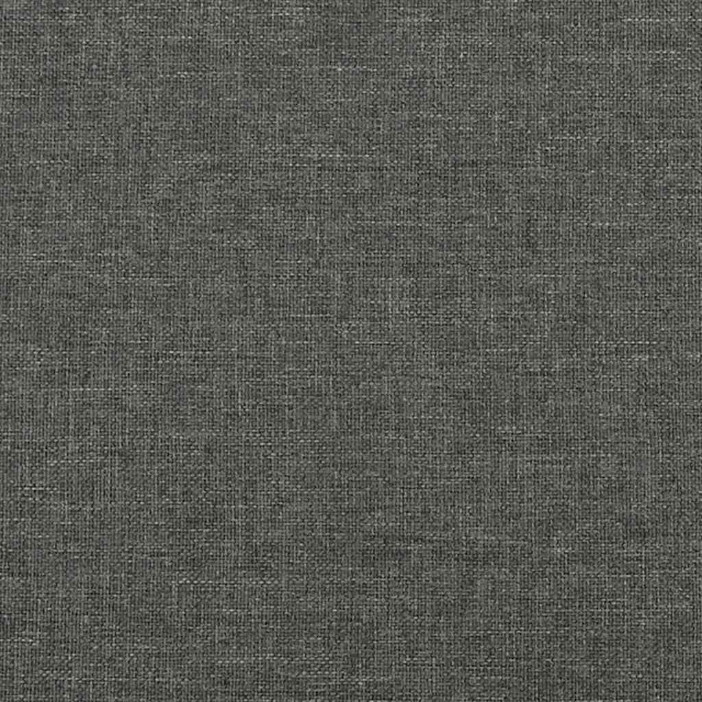 Giroletto a Molle con Materasso Grigio Scuro 120x190cm Tessuto | homemem39