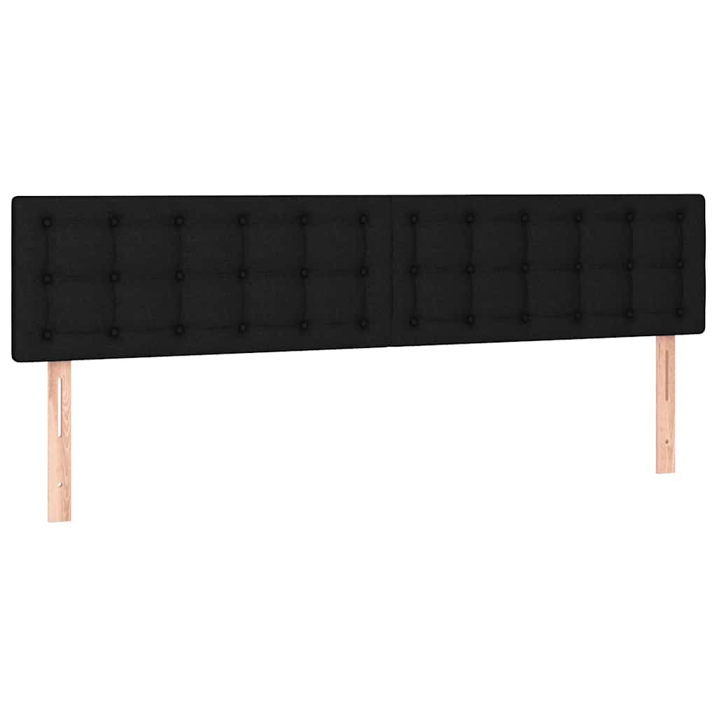 Giroletto a Molle con Materasso Nero 120x190 cm in Tessuto | homemem39