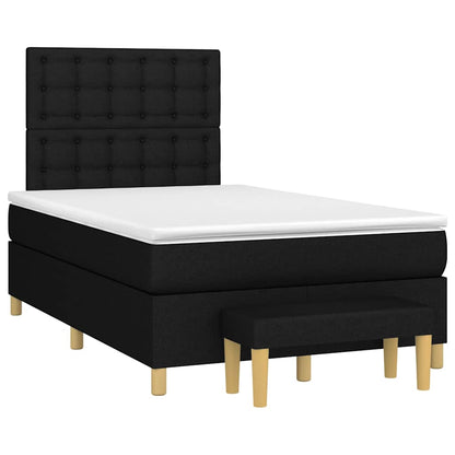 Giroletto a Molle con Materasso Nero 120x190 cm in Tessuto | homemem39