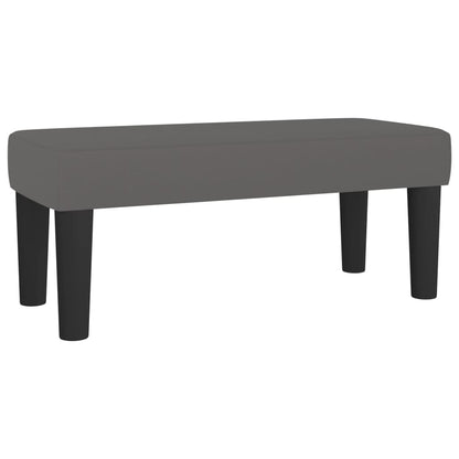 Giroletto a Molle con Materasso Grigio 120x190 cm in Similpelle | homemem39