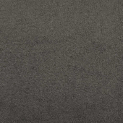 Giroletto a Molle con Materasso Grigio Scuro 120x190 cm Velluto | homemem39