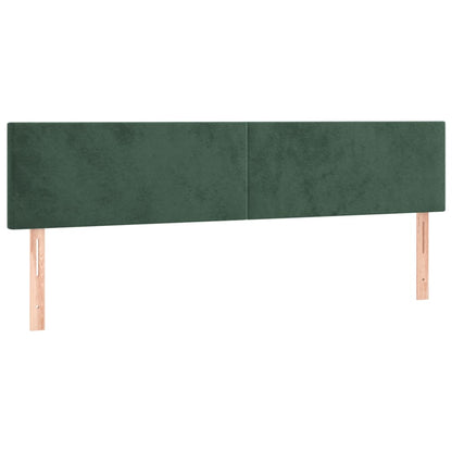 Giroletto a Molle con Materasso Verde Scuro 120x190 cm Velluto