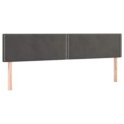 Giroletto a Molle con Materasso Grigio Scuro 120x190 cm Velluto | homemem39