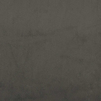 Giroletto a Molle con Materasso Grigio Scuro 120x190 cm Velluto | homemem39