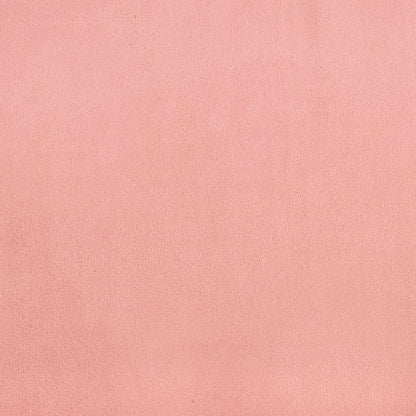 Giroletto a Molle con Materasso Rosa 120x190 cm in Velluto | homemem39