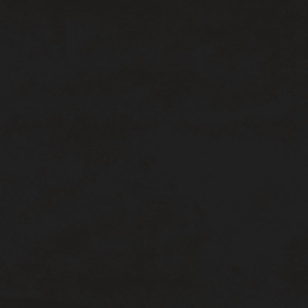 Giroletto a Molle con Materasso Nero 120x190 cm in Velluto