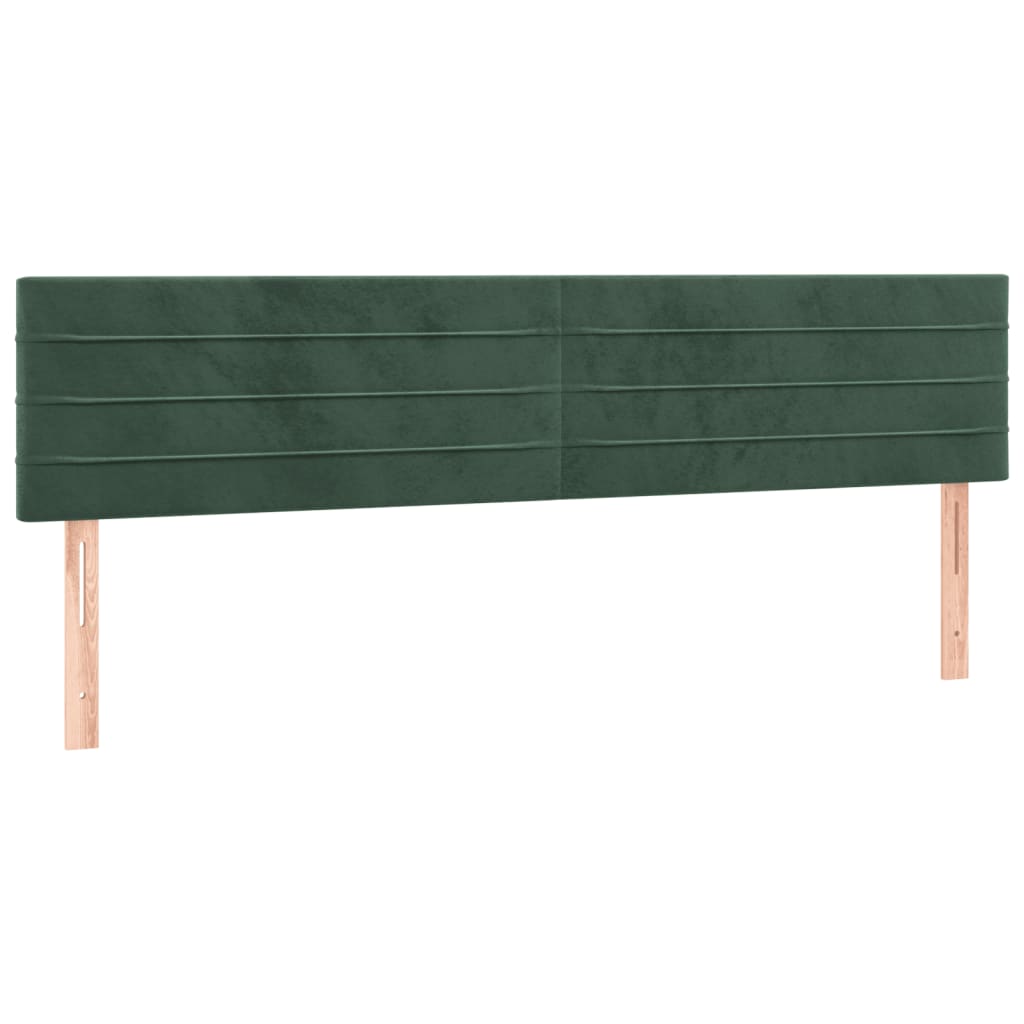 Giroletto a Molle con Materasso Verde Scuro 120x190 cm Velluto