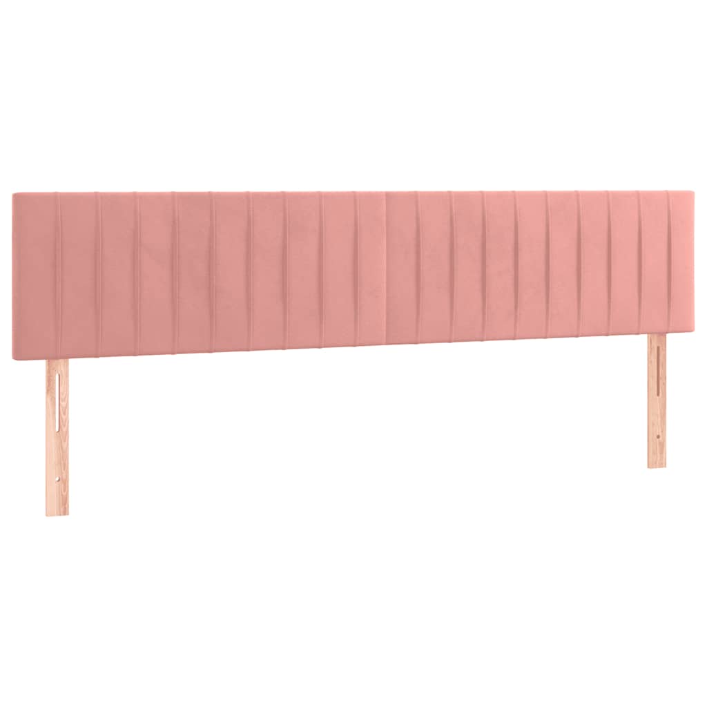 Giroletto a Molle con Materasso Rosa 120x190 cm in Velluto | homemem39