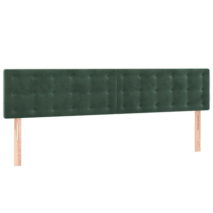 Giroletto a Molle con Materasso Verde Scuro 120x190 cm Velluto