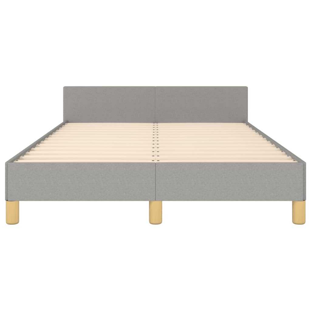 Giroletto senza Materasso Grigio Chiaro 120x190 cm in Tessuto