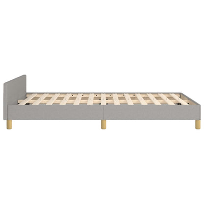 Giroletto senza Materasso Grigio Chiaro 120x190 cm in Tessuto