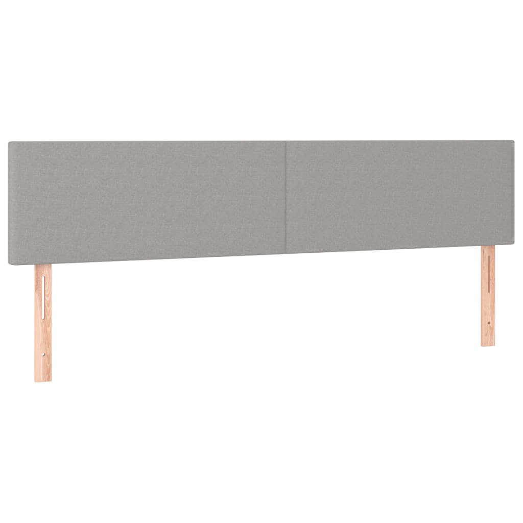 Giroletto senza Materasso Grigio Chiaro 120x190 cm in Tessuto