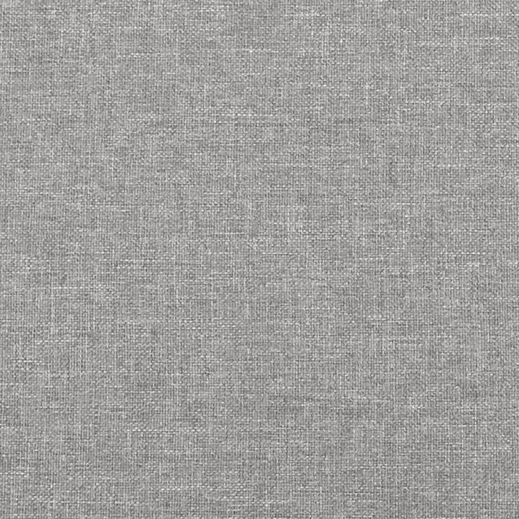 Giroletto senza Materasso Grigio Chiaro 120x190 cm in Tessuto