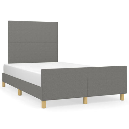 Giroletto senza Materasso Grigio Scuro 120x190 cm in Tessuto