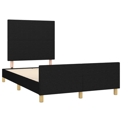 Giroletto senza Materasso Nero 120x190 cm in Tessuto