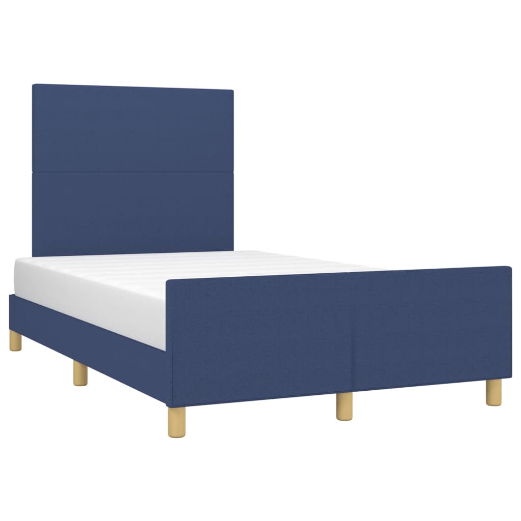 Giroletto senza Materasso Blu 120x190 cm in Tessuto