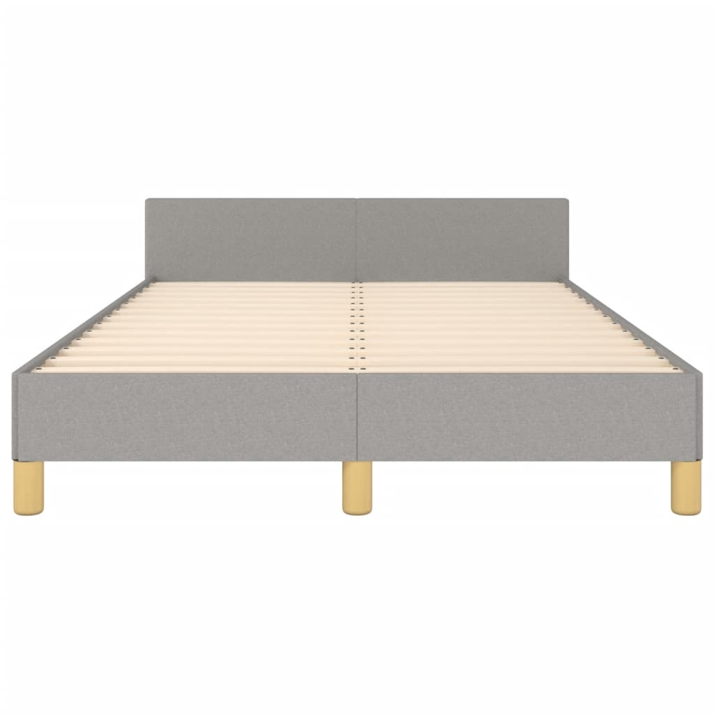 Giroletto senza Materasso Grigio Chiaro 120x190 cm in Tessuto