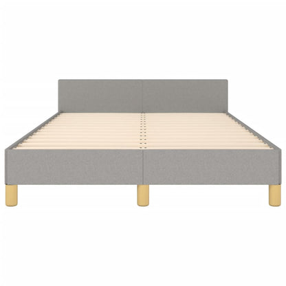 Giroletto senza Materasso Grigio Chiaro 120x190 cm in Tessuto