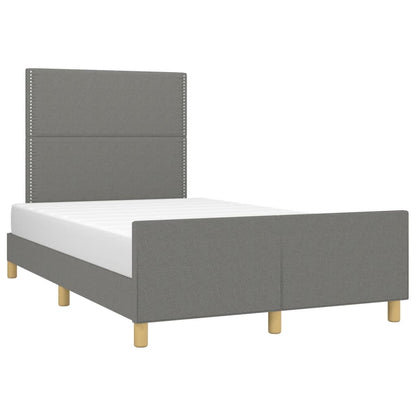 Giroletto senza Materasso Grigio Scuro 120x190 cm in Tessuto