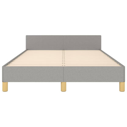 Giroletto senza Materasso Grigio Chiaro 120x190 cm in Tessuto