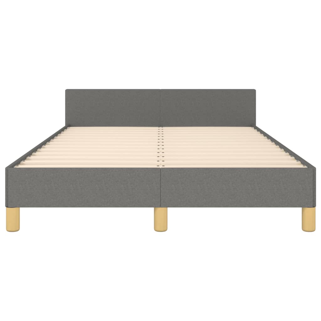 Giroletto senza Materasso Grigio Scuro 120x190 cm in Tessuto