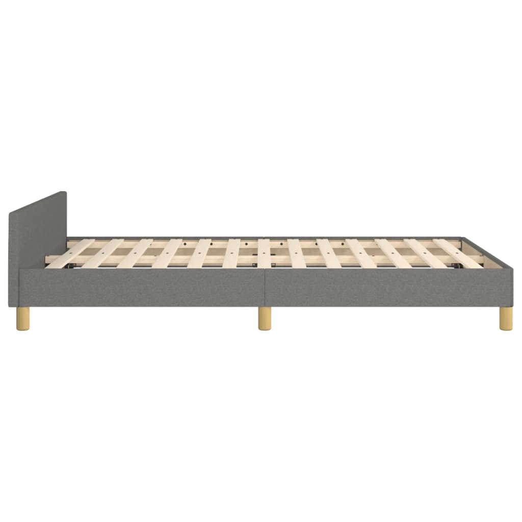 Giroletto senza Materasso Grigio Scuro 120x190 cm in Tessuto