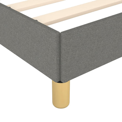 Giroletto senza Materasso Grigio Scuro 120x190 cm in Tessuto