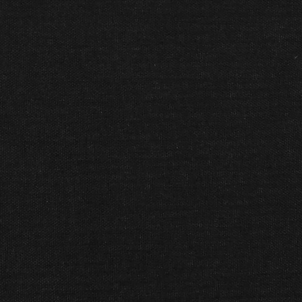 Giroletto senza Materasso Nero 120x190 cm in Tessuto
