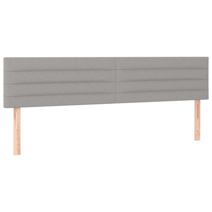 Giroletto senza Materasso Grigio Chiaro 120x190 cm in Tessuto