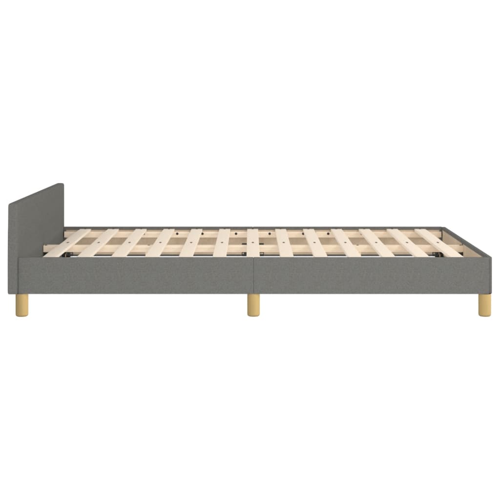 Giroletto senza Materasso Grigio Scuro 120x190 cm in Tessuto