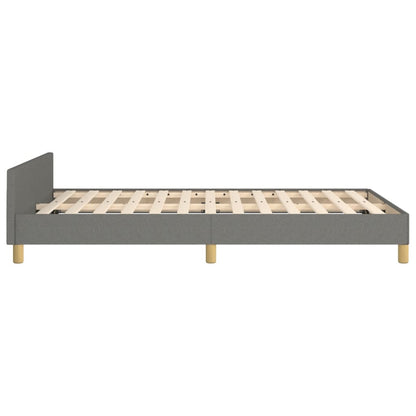 Giroletto senza Materasso Grigio Scuro 120x190 cm in Tessuto