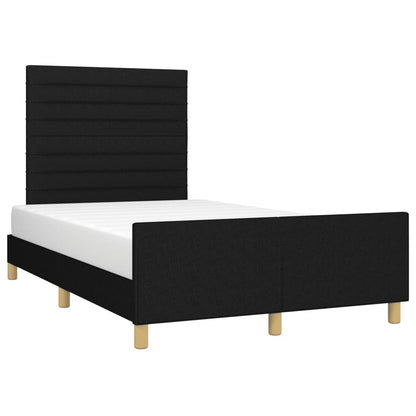 Giroletto senza Materasso Nero 120x190 cm in Tessuto