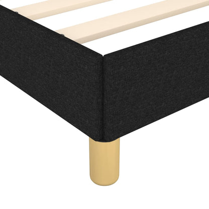 Giroletto senza Materasso Nero 120x190 cm in Tessuto