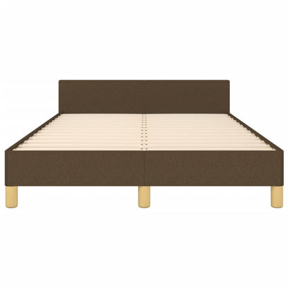 Giroletto senza Materasso Marrone Scuro 80x200 cm in Tessuto