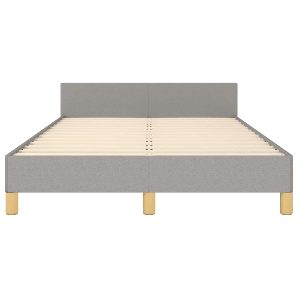 Giroletto senza Materasso Grigio Chiaro 120x190 cm in Tessuto